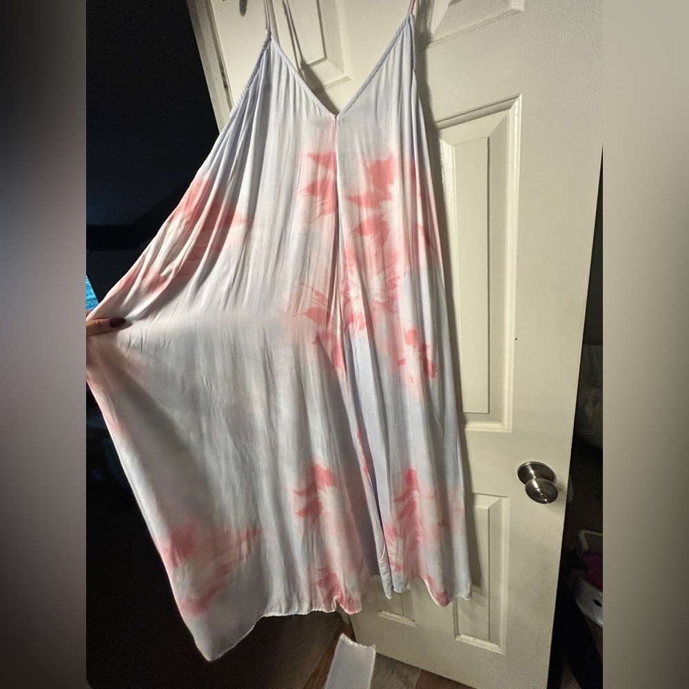 Zara Pastel Tie Dye Maxi Dress Vacation Size Medium - Picture 9 of 16